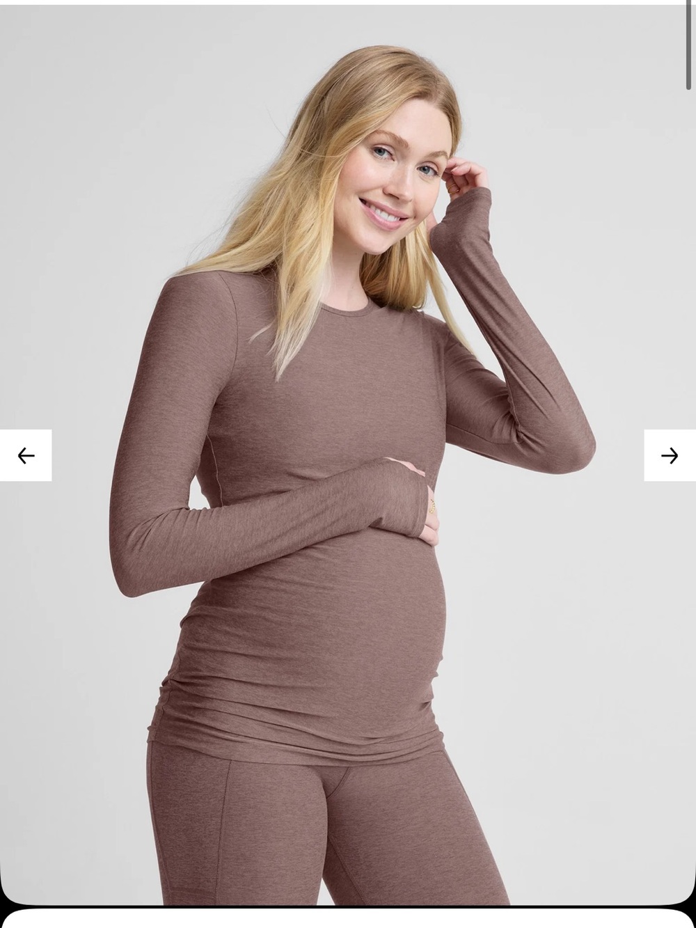 Beyond the Bump featherweight Long Sleeve and short sleeve Crewneck Tees